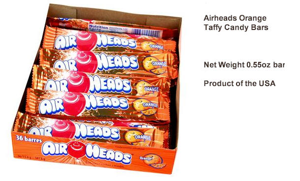Airheads Orange Candy Taffy 36ct